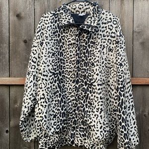 Vintage FUDA International Leopard Silk Jacket